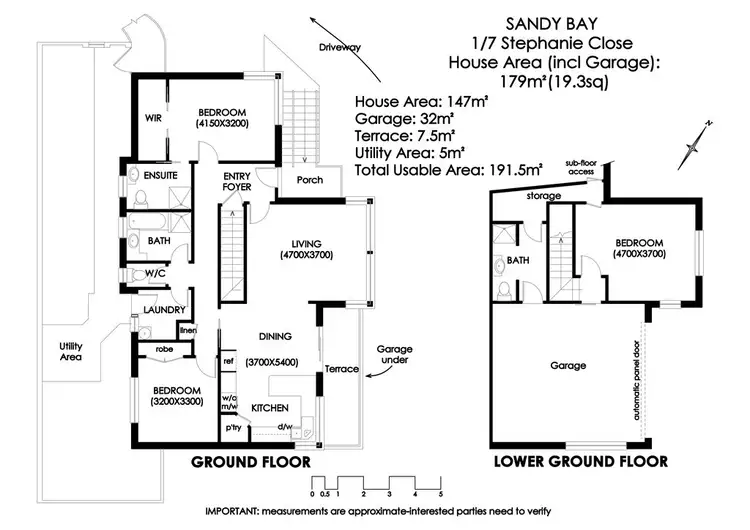 Floorplan of Homely unit listing, 1/7 Stephanie Close, Sandy Bay TAS 7005