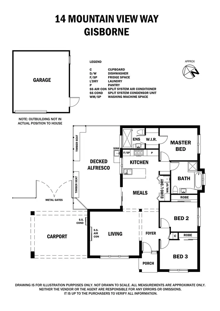 Floorplan of Homely house listing, 14 Mountainview Way, Gisborne VIC 3437