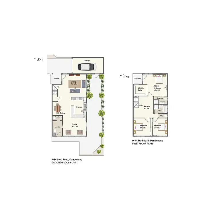Floorplan of Homely townhouse listing, 9/34 Stud Road, Dandenong VIC 3175