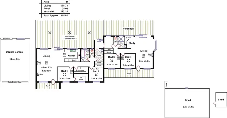 Floorplan of Homely house listing, 19 Denholm Court, Lyndoch SA 5351