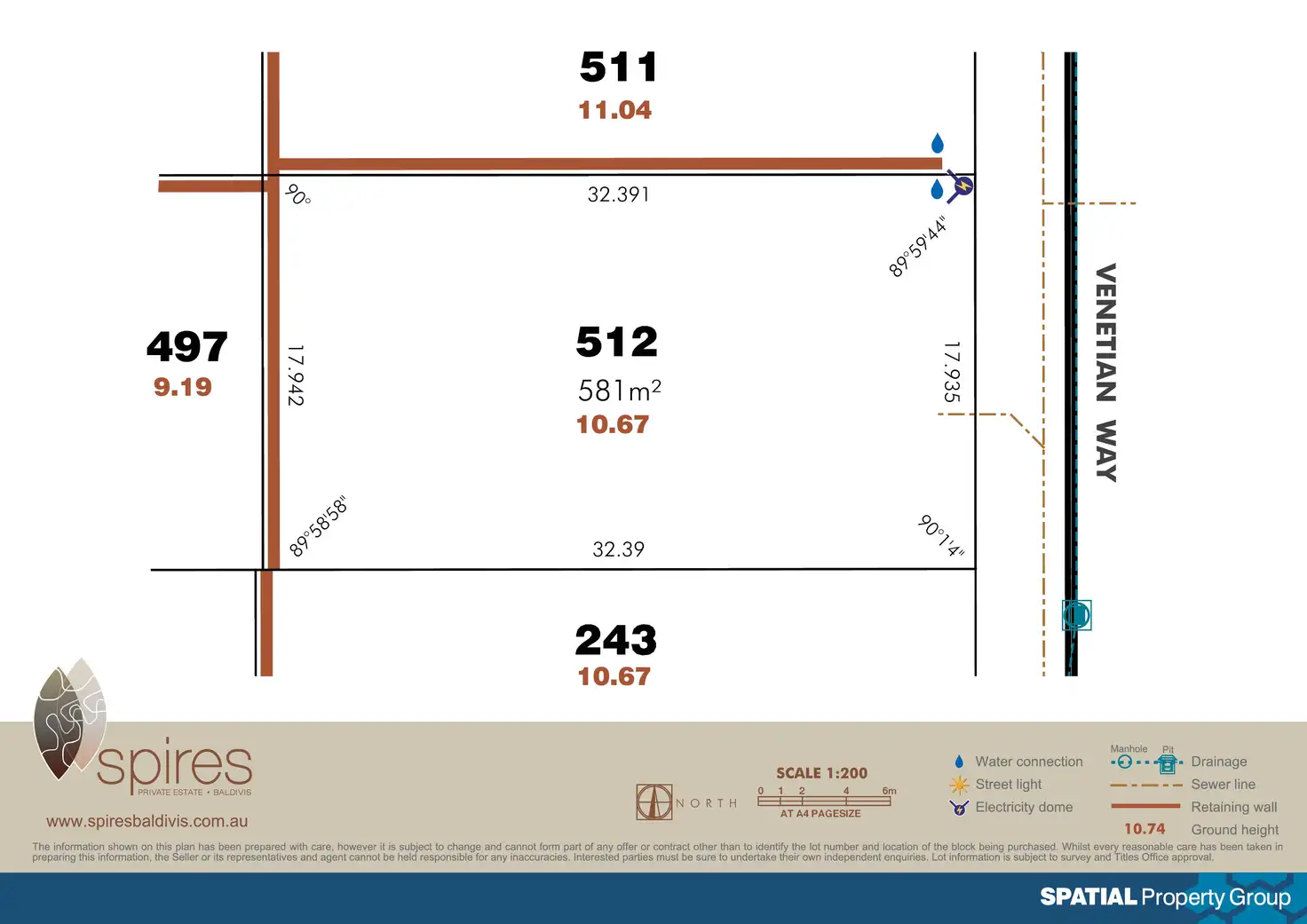 Floorplan of Homely land listing, Lot 512 Venetian Way, Baldivis WA 6171