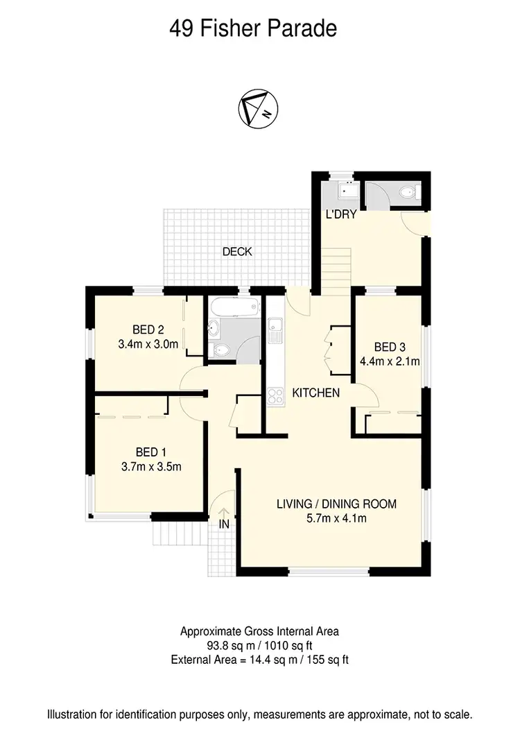 Floorplan of Homely house listing, 49 Fisher Parade, Zillmere QLD 4034