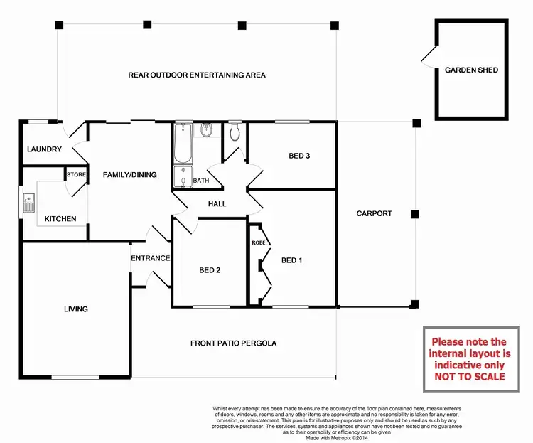 Floorplan of Homely house listing, 57 Carmick Way, Ferndale WA 6148