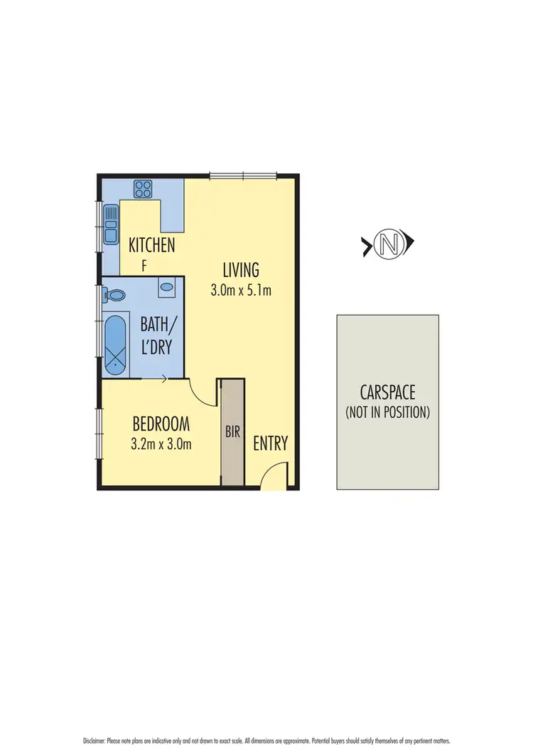 Floorplan of Homely unit listing, 9/73 Kingsville Street, Kingsville VIC 3012