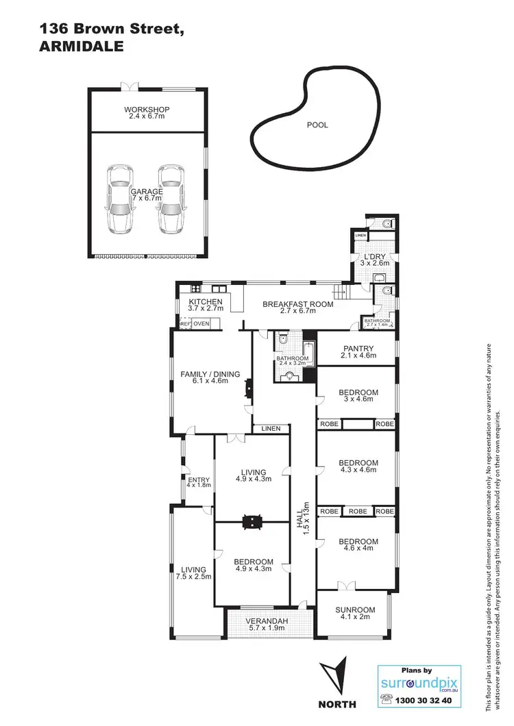 Floorplan of Homely house listing, 136 Brown Street, Armidale NSW 2350
