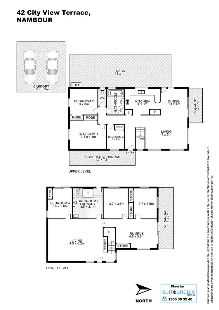 Floorplan of Homely house listing, 42 City View Terrace, Nambour QLD 4560