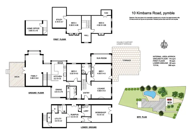 Floorplan of Homely house listing, 10 Kimbarra Road, Pymble NSW 2073