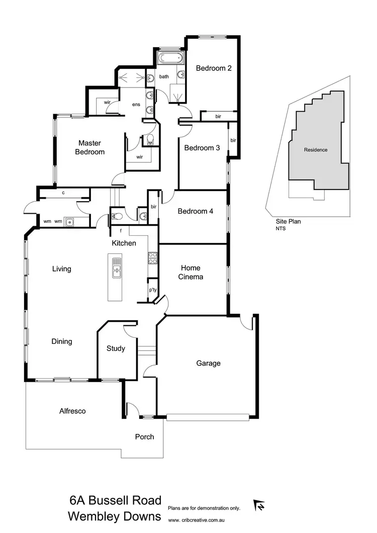 Floorplan of Homely house listing, 6A Bussell Road, Wembley Downs WA 6019