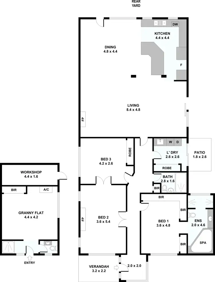 Floorplan of Homely house listing, 51 Monk Street, Kensington WA 6151