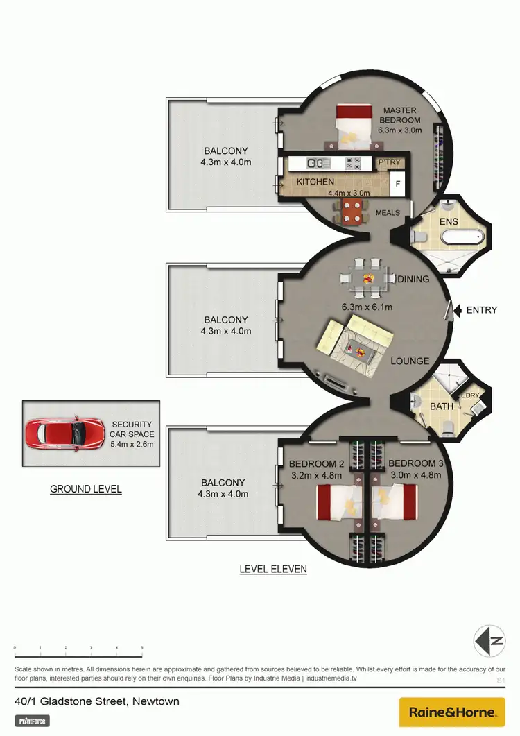 Floorplan of Homely apartment listing, 40/1 Gladstone  Street, Newtown NSW 2042