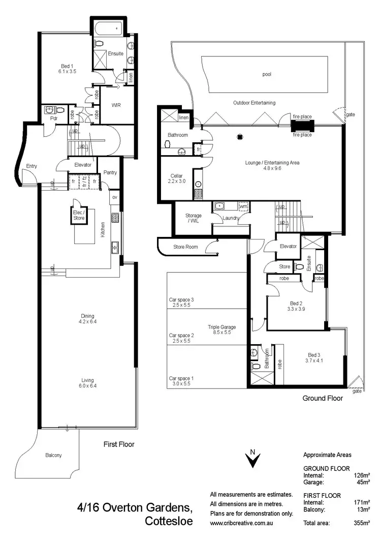 Floorplan of Homely apartment listing, 4/16 Overton Gardens, Cottesloe WA 6011