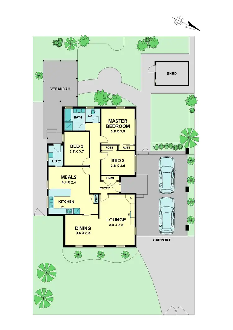 Floorplan of Homely house listing, 19 Brazilia Avenue, Kealba VIC 3021