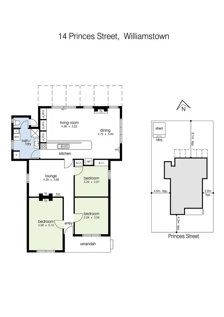 Floorplan of Homely house listing, 14 Princes Street, Williamstown VIC 3016