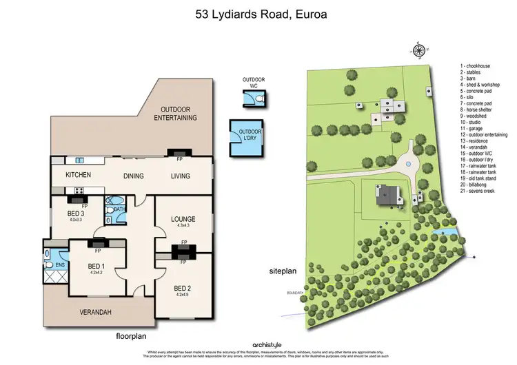Floorplan of Homely rural property listing, 53 Lydiards Road, Euroa VIC 3666