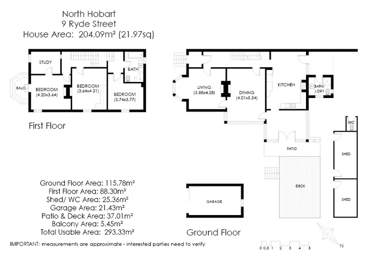 Floorplan of Homely house listing, 9 Ryde Street, North Hobart TAS 7000