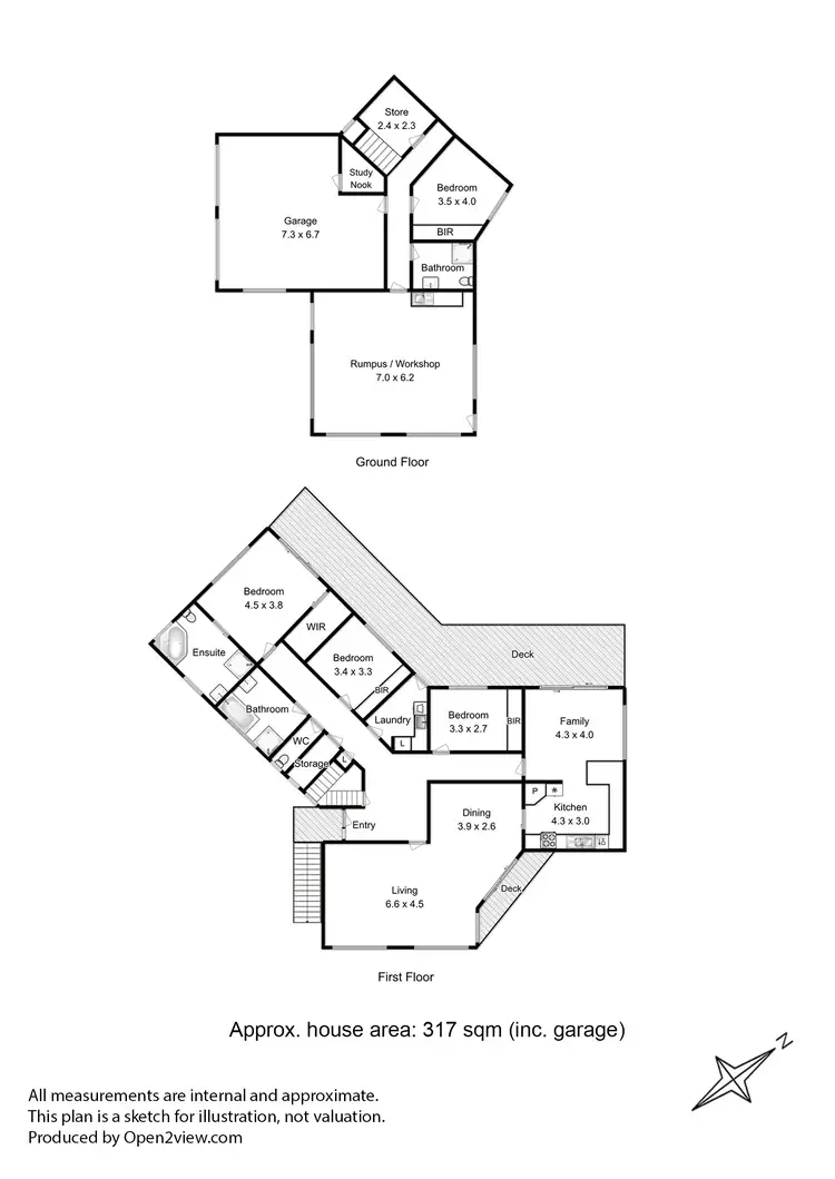 Floorplan of Homely house listing, 125 Tingira Road, Blackmans Bay TAS 7052