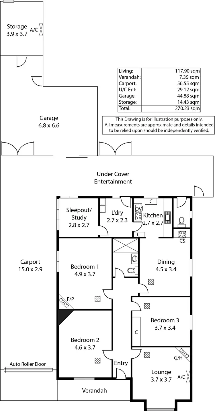 Floorplan of Homely house listing, 46 Hurtle Street, West Croydon SA 5008