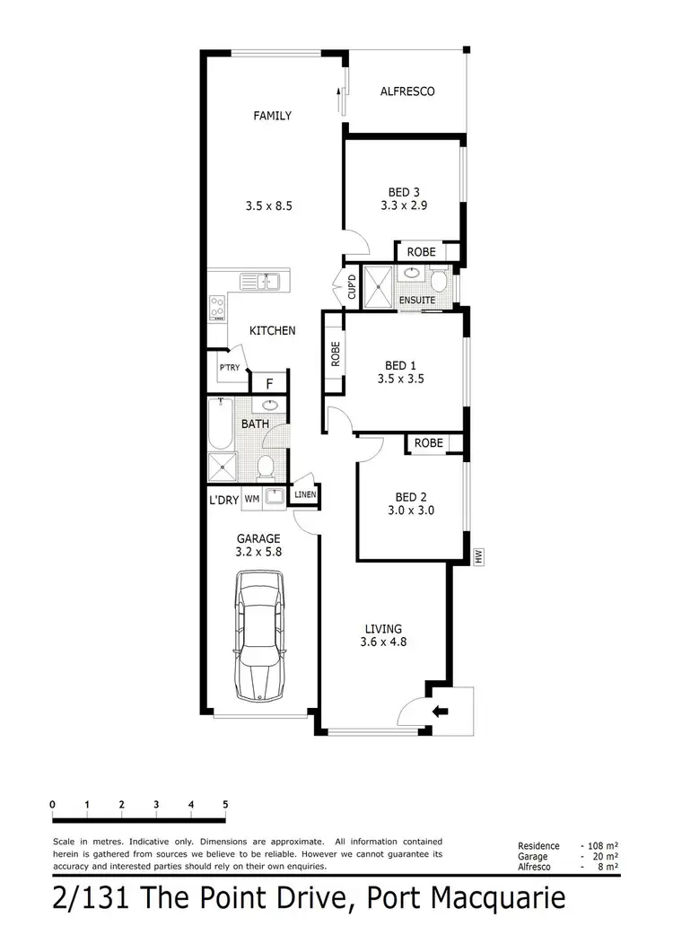 Floorplan of Homely house listing, 2/131 The Point Drive, Port Macquarie NSW 2444