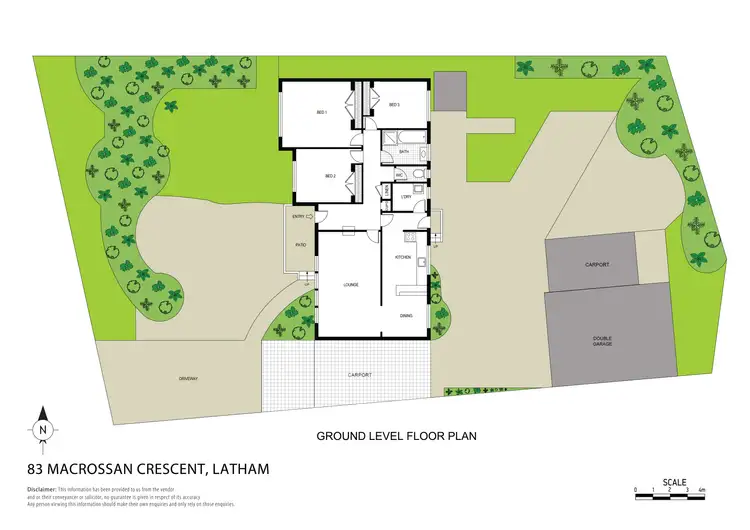 Floorplan of Homely house listing, 83 Macrossan Crescent, Latham ACT 2615