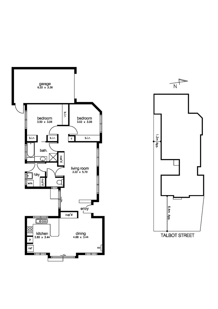Floorplan of Homely unit listing, 1 / 62 Talbot Street, Altona Meadows VIC 3028