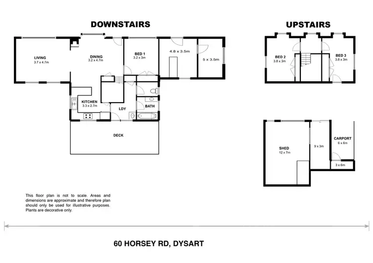 Floorplan of Homely house listing, 60 Horseys Road, Dysart TAS 7030