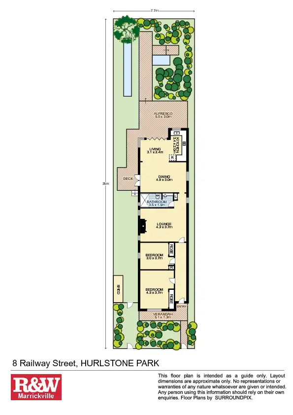 Floorplan of Homely house listing, 8 Railway Street, Hurlstone Park NSW 2193