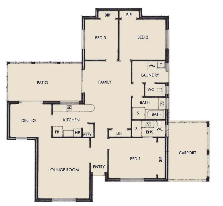Floorplan of Homely house listing, 3 Hennessy Place, Mandurah WA 6210