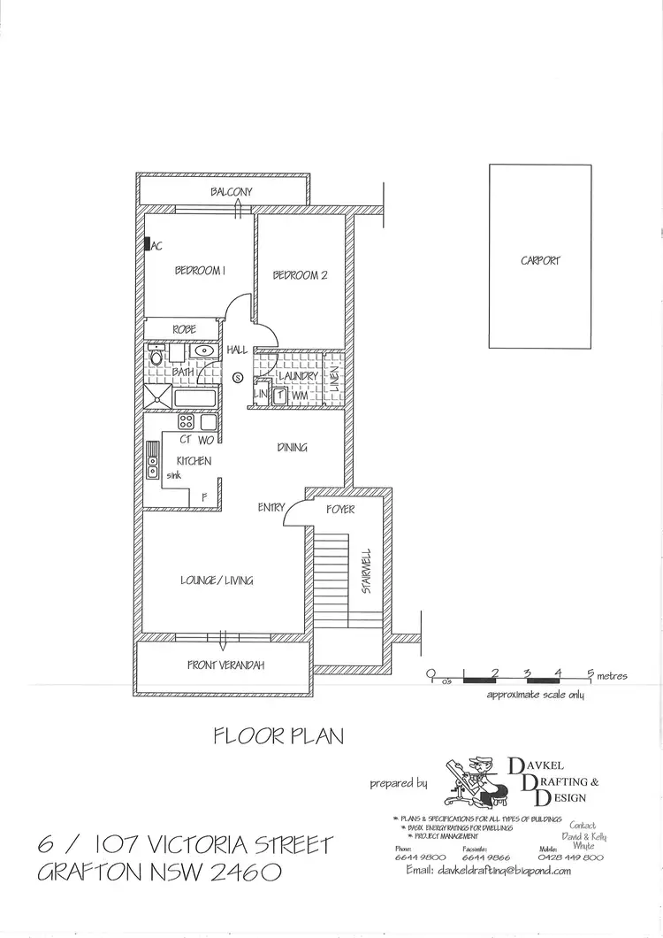 Floorplan of Homely house listing, 6/107 Victoria Street, Grafton NSW 2460