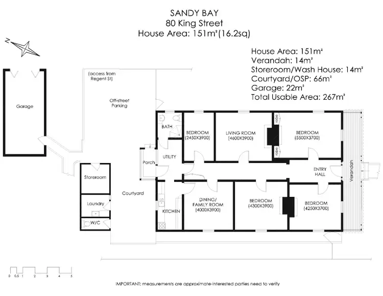 Floorplan of Homely house listing, 80 King Street, Sandy Bay TAS 7005