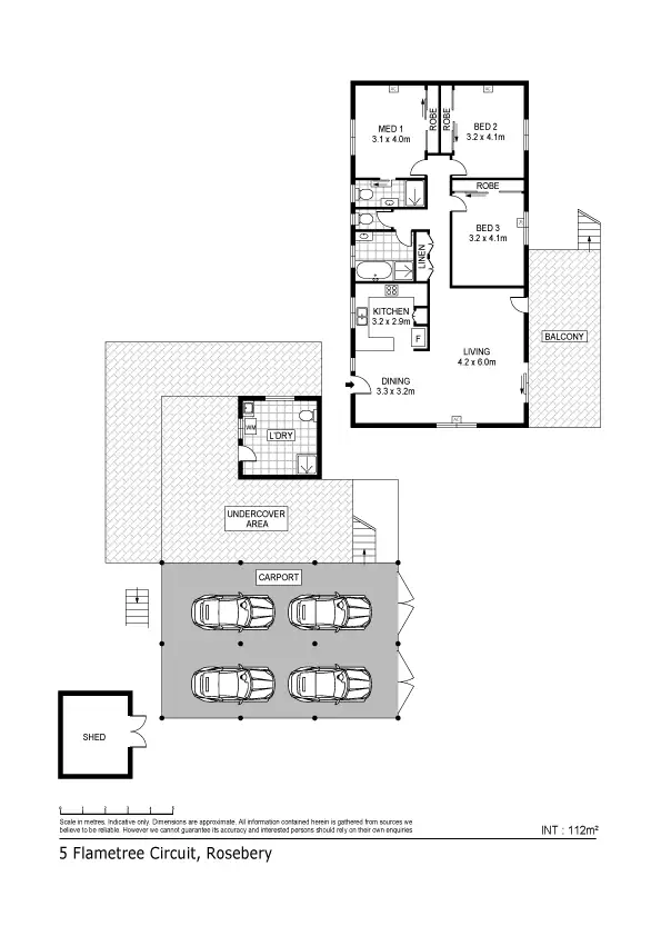 Floorplan of Homely house listing, 5 Flametree Crescent, Rosebery NT 832