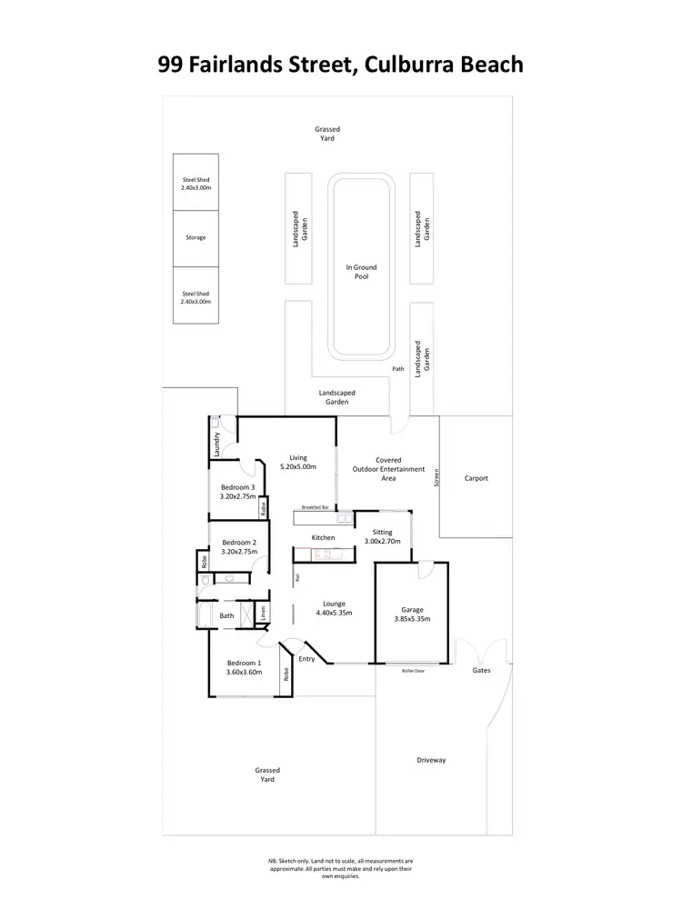 Floorplan of Homely house listing, 99 Fairlands Street, Culburra Beach NSW 2540