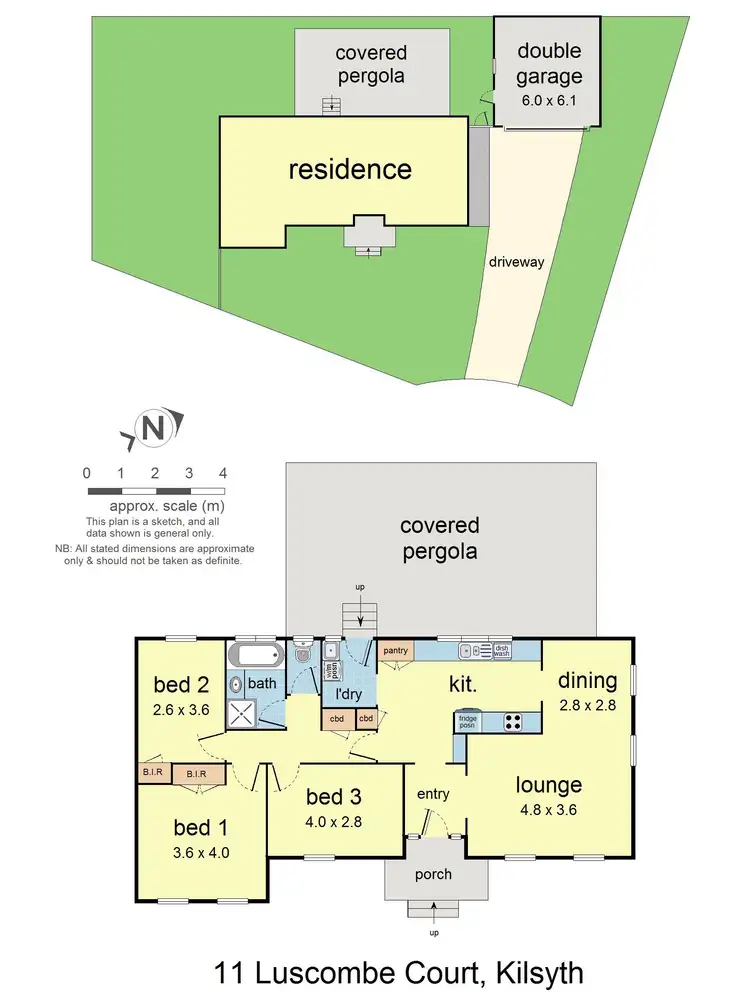 Floorplan of Homely house listing, 11 Luscombe Court, Kilsyth VIC 3137