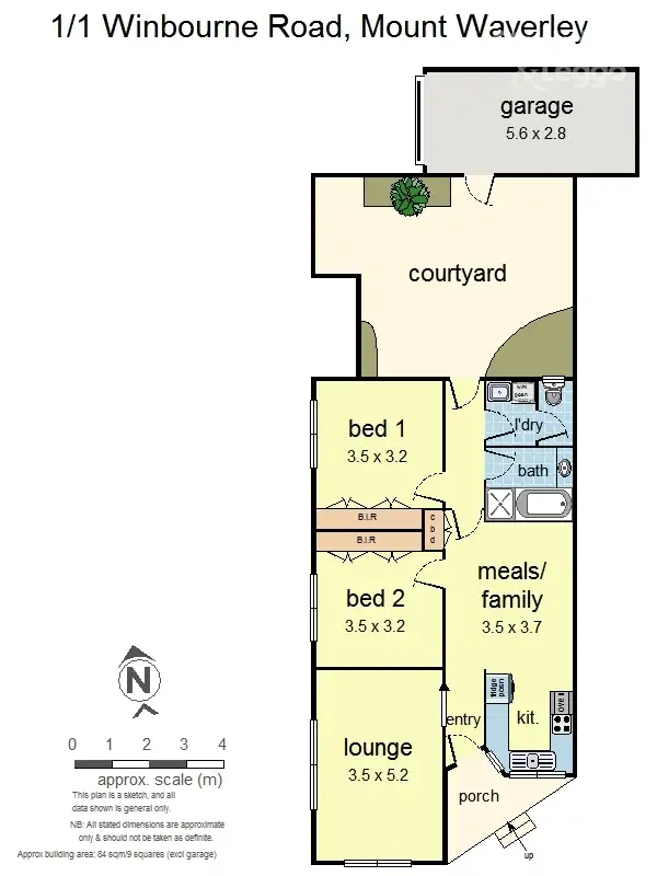 Floorplan of Homely unit listing, 1/1 Winbourne Road, Mount Waverley VIC 3149