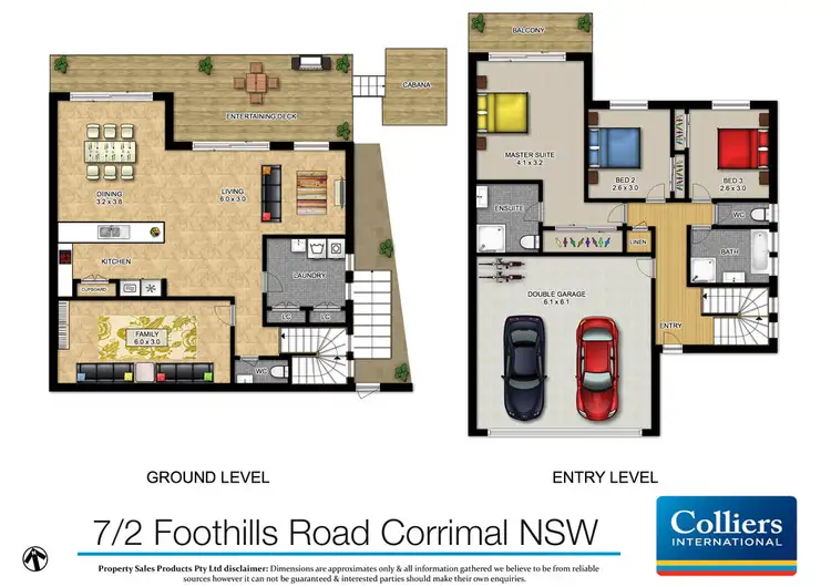 Floorplan of Homely townhouse listing, 7/2 Foothills Road, Corrimal NSW 2518