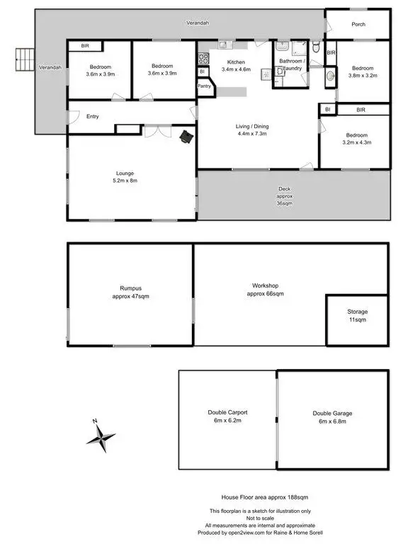Floorplan of Homely house listing, 12 Bowden Court, Forcett TAS 7173