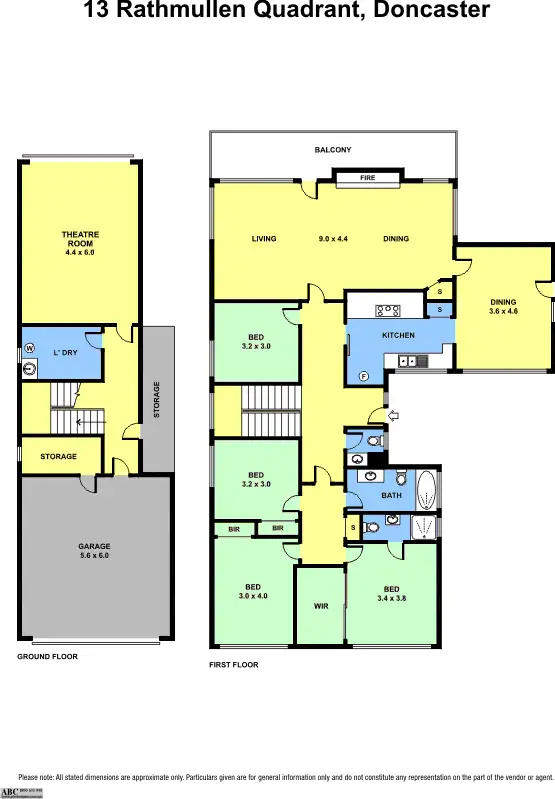 Floorplan of Homely house listing, 13 Rathmullen Quadrant, Doncaster VIC 3108