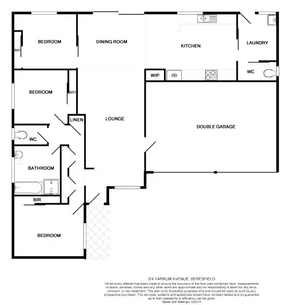 Floorplan of Homely house listing, 2/4 Yarrum Ave, Beresfield NSW 2322