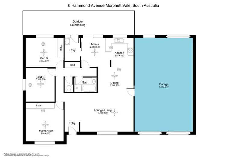 Floorplan of Homely house listing, 6 Hammond Avenue, Morphett Vale SA 5162
