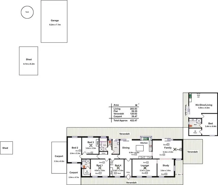 Floorplan of Homely house listing, 27 The Barracks, Cockatoo Valley SA 5351