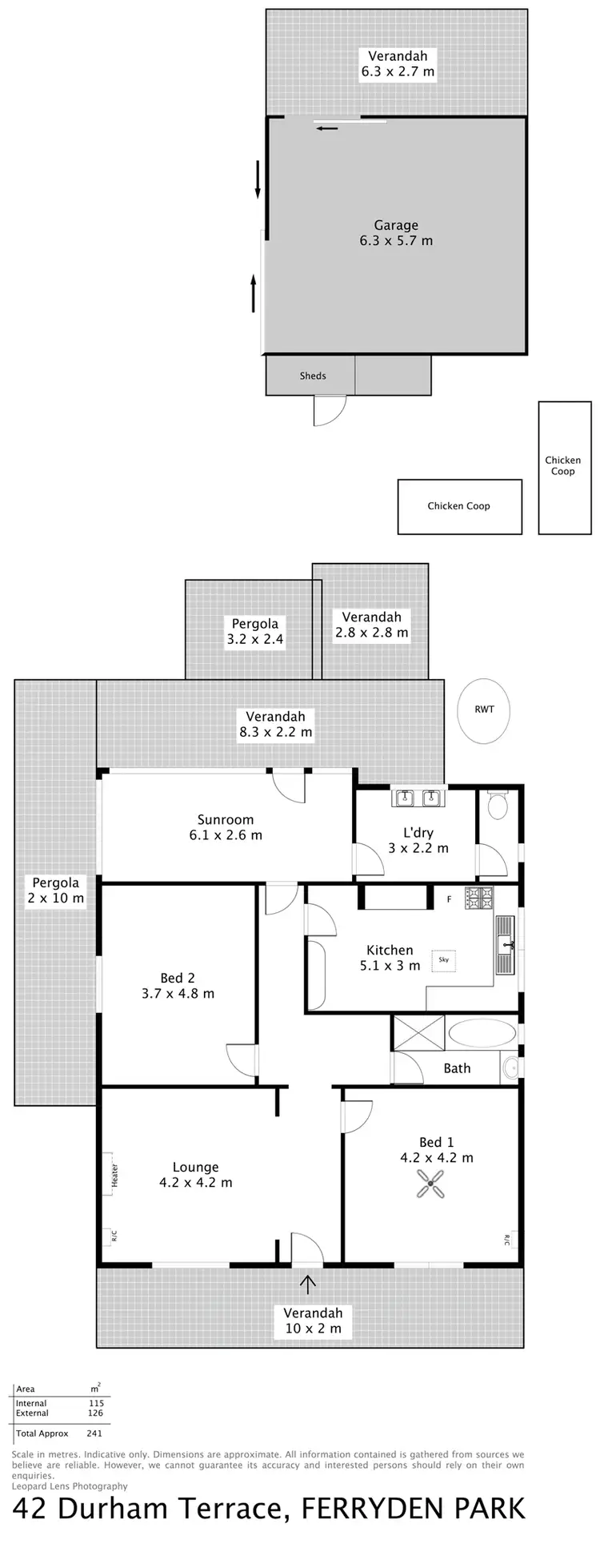 Floorplan of Homely house listing, 42 Durham Terrace, Ferryden Park SA 5010