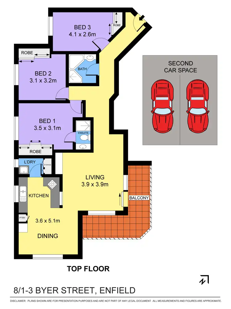 Floorplan of Homely apartment listing, 8 1-3 Byer Street, Enfield NSW 2136