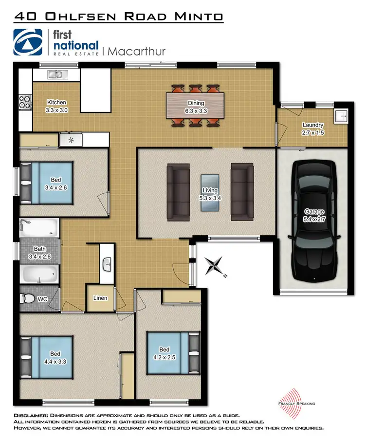 Floorplan of Homely house listing, 40 Ohlfsen Road, Minto NSW 2566