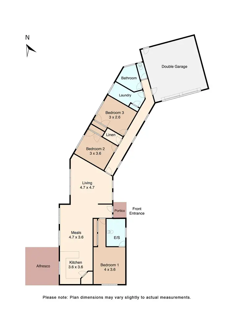 Floorplan of Homely unit listing, 4/511 York Street, Ballarat East VIC 3350