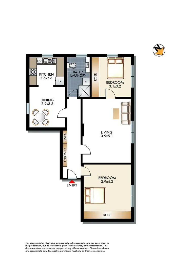 Floorplan of Homely apartment listing, 16/94 Birriga Road, Bellevue Hill NSW 2023