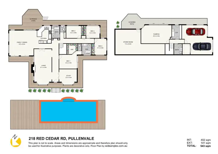 Floorplan of Homely house listing, 218 Red Cedar Rd, Pullenvale QLD 4069