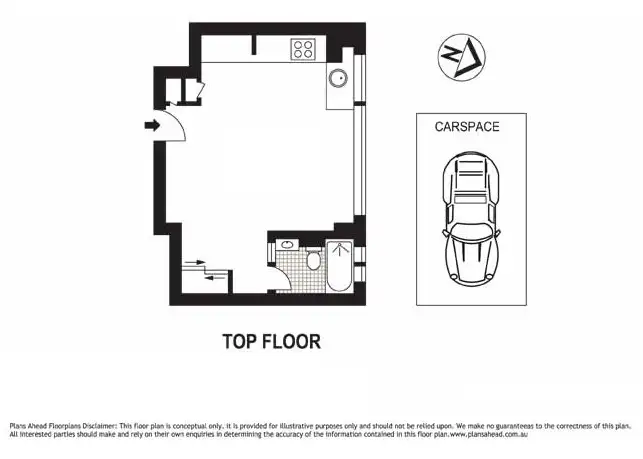 Floorplan of Homely apartment listing, 47/15 Wylde Street, Potts Point NSW 2011