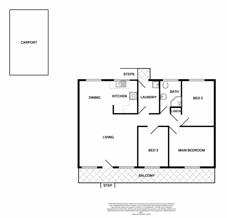 Floorplan of Homely house listing, 6 Howarth Street, Rutherford NSW 2320