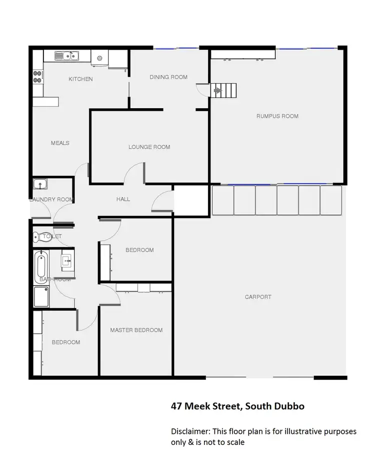 Floorplan of Homely house listing, 47 Meek Street, Dubbo NSW 2830