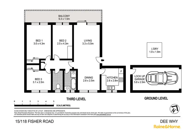 Floorplan of Homely unit listing, 15/118 Fisher Road, Dee Why NSW 2099
