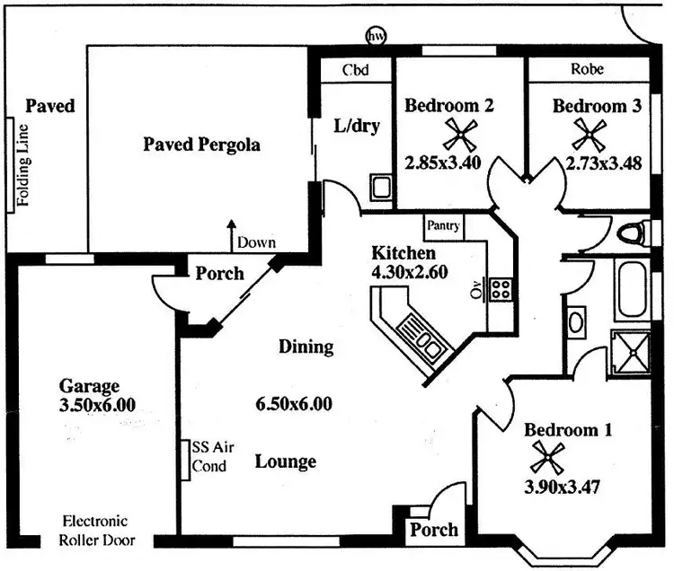 Floorplan of Homely unit listing, 1/7 Osterley Terrace, Seacliff Park SA 5049
